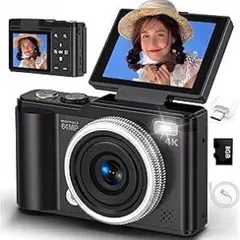 デジタルカメラ6K9600万画素60FPSデジカメ180° 回転可能ディスプレイ デジタルカメラ6K9600万画素60FPSデジカメ180° 回転可能ディスプレイ
