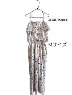 CECIL McBEE　セシルマクビー　花柄　オールインワンサロペット Mサイズのサムネイル