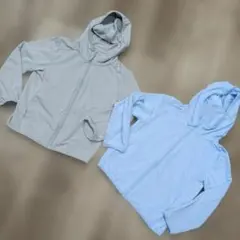 （美品）ユニクロ　エアリズムパーカー110cm　2点