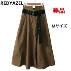 【美品】REDYAZEL 配色ステッチシルバーハトメフレアスカート Mサイズ