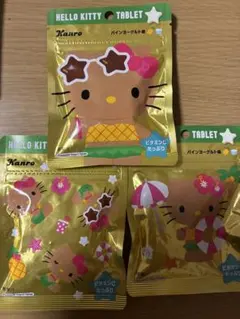 Kanro Hello Kitty Tablet パインヨーグルト味 3袋のサムネイル