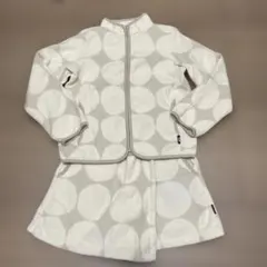 ❹ユニクロ　マリメッコ　フリースジャケット&プリーツスコート