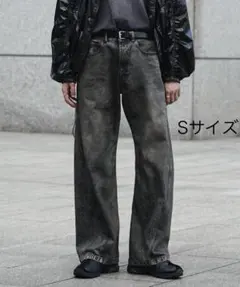 WYM VINTAGE WASHED CURVED DENIM Sサイズ