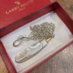 ラリースミス イーグルヘッドフェザー チェーン M カスタムネックレス k18