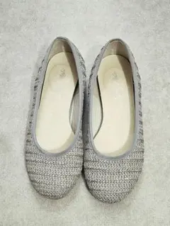 メッシュ フラットシューズ バレエシューズ