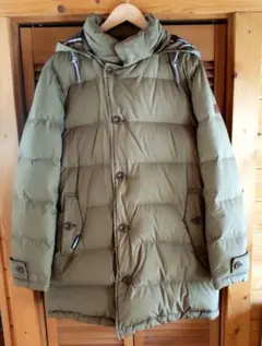 AIGLE　エーグルフード付きダウンコート　ウィンドウストッパー　Lサイズ