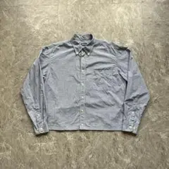 old uniqlo 短丈 チェックシャツ　ボックスシルエット　シティーボーイ