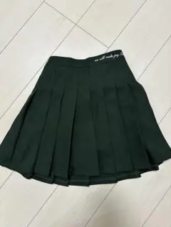 Lovetoxic ダークグリーン プリーツスカート M