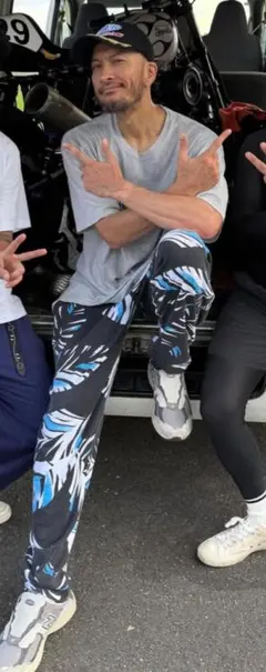 三津家着 マウンテンマーシャルアーツ デニム柄 ショーツ ランニング