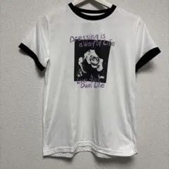 グラフィックプリント バラ Tシャツ 半袖 Mサイズ おしゃれ カジュアル