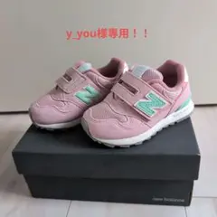 y_you様専用！！　new balance ベルクロスニーカー ピンク/ミント