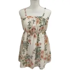 INGNI イング キャミワンピース 花柄 シフォン チュニック M