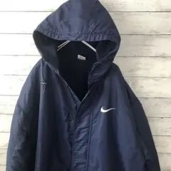 【銀タグ】ヴィンテージ　NIKE ナイキ　ベンチコート　スウッシュ　90s 古着