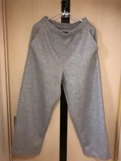 ユニクロUNIQLOcスウェットワイドパンツ Sグレー