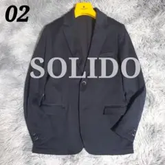 ソリードSOLIDO テーラードジャケット　ストレッチ　黒　size02(M)