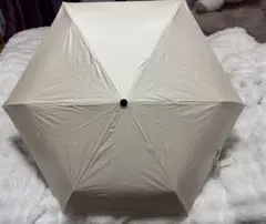 折りたたみ傘 自動開閉 アイボリー ブラック