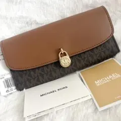 新品未使用タグ付き マイケルコース 長財布 シグネチャー HAMILTON