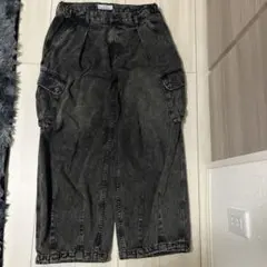 RAGEBLUE ブラック カーゴパンツ