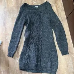 earth music&ecology ダークグレー 長袖セーター