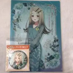 学園アイドルマスター グリッター缶バッジ クリアファイル　篠澤広