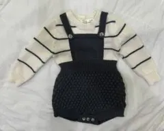 【美品】ニットロンパース 80㎝　12〜18month