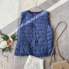 美品(M)ユニクロ/ウルトラライトダウンコンパクトベスト/ノースリーブジャケット