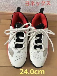 ヨネックス　テニスシューズ　SHT106 24.0 ホワイト/レッド