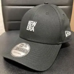 ニューエラ　NEW ERA ロゴキャップ　ブラックxホワイト　9FORTY
