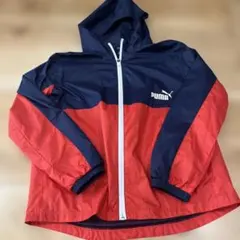 PUMA フード付きジャケット 160cm 赤/紺