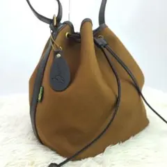 [美品] Brady ブレディ　カルダー　ショルダーバッグ　巾着型　ブラウンのサムネイル