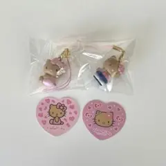 サンリオ　ハローキティ　日焼けキティ　マスコットチャーム2 コギャル　ヒョウ柄