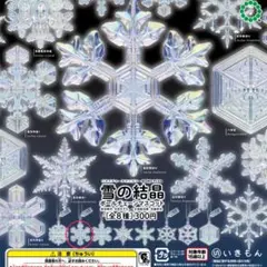 ネイチャーテクニカラーMONO PLUS 雪の結晶ボールチェーンマスコット