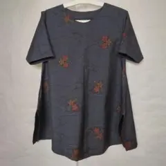 着物リメイク大島のチュニック