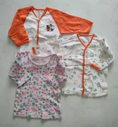 ミッフィー バンビ 柄 長袖 肌着 セット 80 まとめ売り