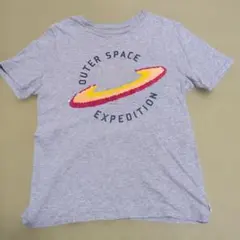 キッズ Tシャツ グレー 惑星 スパンコールのサムネイル