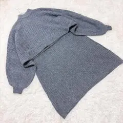 moment+ モーメントプラス　（M）セットアップ　ニット　ショート丈