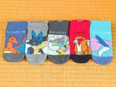 a*a様 （used品）ポケモン 靴下５点セット 19〜24cm