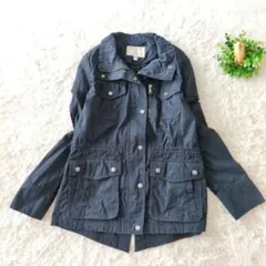 バナナ・リパブリック　ジャケット　紺　ミリタリー　ＸＳ　長袖　綿１００％