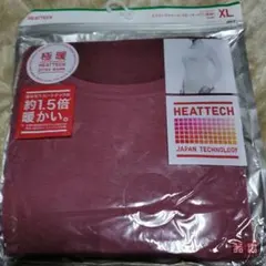 極暖HEATTECH エクストラウォームクルーネックＴ XL レッド