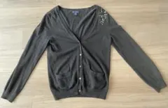 GAP ビーズ装飾付き長袖カーディガン