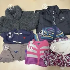 まとめ売り　GU、ダウン、GAP、ピンクラテ他含む7点セット　140〜150