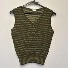 リボンヤーンニット　タンクトップのサムネイル