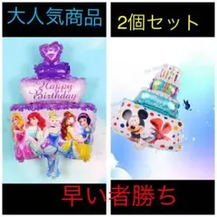 2個セット♡プリンセス＆ミッキーミニー♡誕生日パーティー♡バルーン♡ディズニー