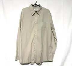 HARVARD 長袖シャツ XL ベージュ ドライシャツ オーバーサイズのサムネイル