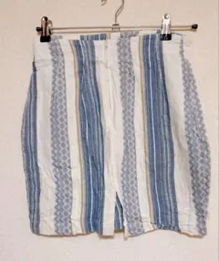 青と白のストライプ タイトスカートS 1点もの❣️