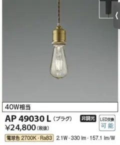 Koizumi LEDペンダント AP 49030 L 3個セット