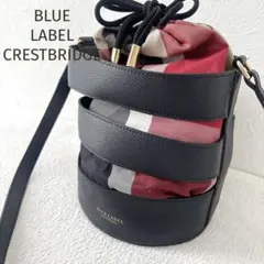 極美品★ブルーレーベルクレスブリッジ★バーバリーチェック レザーショルダーバッグのサムネイル