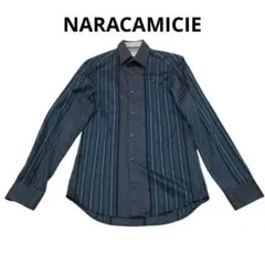 ☆美品☆NARACAMICIE ストライプ シャツ イタリア製 Mサイズのサムネイル