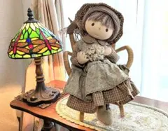 ★手作りお人形/椅子に座る少女♪　米山京子先生にお習いして作りました★