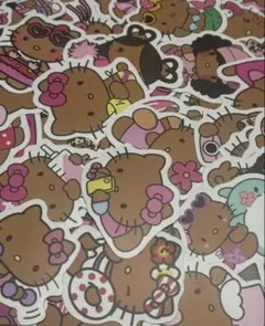 日焼けキティ　ステッカー　10枚セット⭐︎ランダム